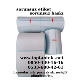 barkod etiket 100x120 mm lamine termal etiket ToptanTek