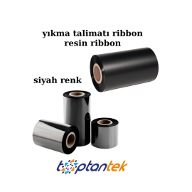 ribbon 60 mm x 300 metre yıkama talimatı ribon (resin ribbon)