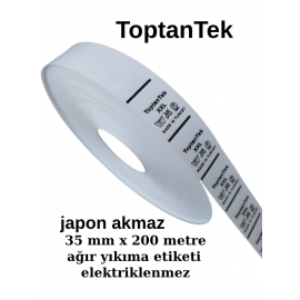 japon akmaz 35 mm x 200 metre ağır yıkıma etiketi